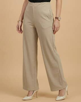 fyre rose Women Straight Fit Flat-Front Trousers-picture-42