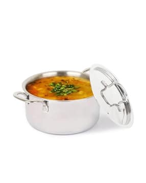 the indus valley Stainless Steel Stock Pot with Steel Lid -picture-12