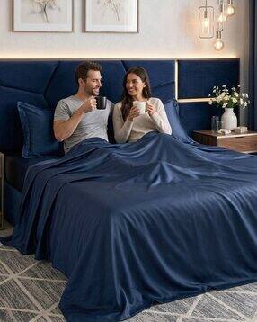 fabinaliv Super King-Size Bedsheet with Pillow Covers-picture-48