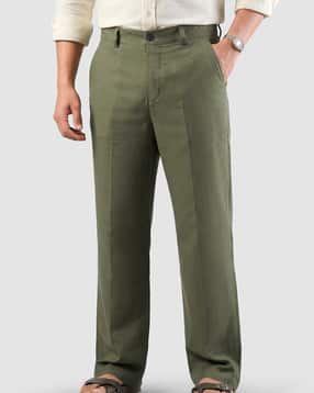 Men Patterned Straight Fit Chinos-image-9