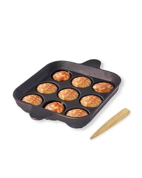 the indus valley Cast Iron Square Pan with Spatula-picture-21