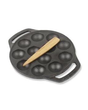 the indus valley Cast Iron Paniyaram Pan with Spatula-picture-15