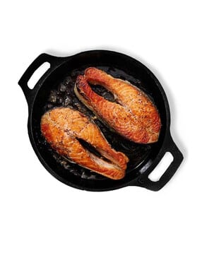 Iron Fish Fry Pan with Double Handle-image-40