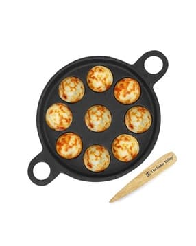 the indus valley Cast Iron Paniyaram Pan with Spatula-picture-16