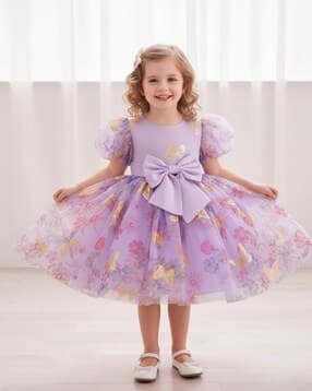 avsar trendz Girls Floral Print Fit & Flare Dress-picture-13