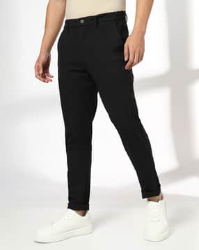 netplay Men Slim Fit Flat-Front Trousers-picture-12