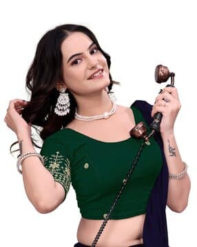 nyrika Women Embroidery Stretchable Blouse-picture-31