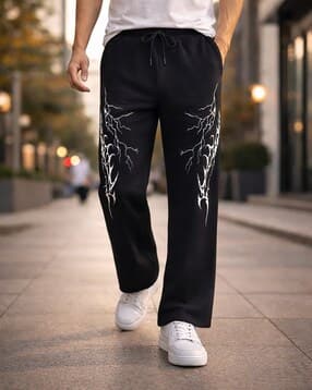 Men Printed Mid-Rise Track Pants-image-10