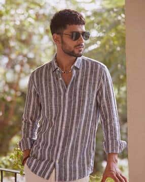 buda jeans co Men Striped Regular Fit Shirt-picture-36