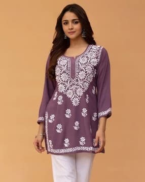 nyrika Women Embroidery Straight Tunic-picture-21