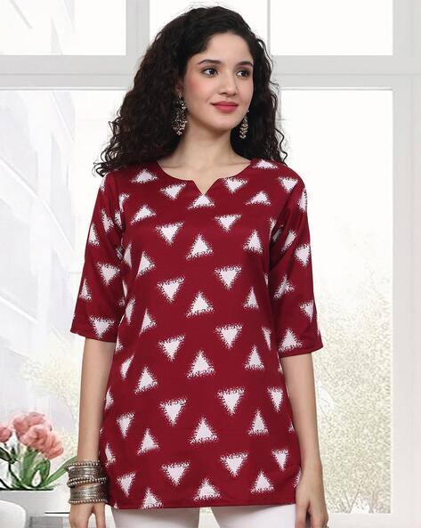 7 Threads Women Floral Straight Tunic