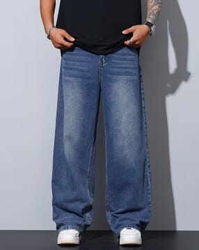 buda jeans co Men Washed Mid-Rise Straight Jeans-picture-21