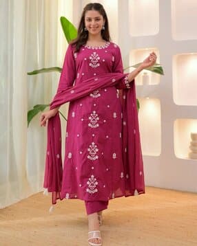 nyrika Women Embroidery Straight Kurta Set-picture-26