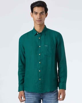 pepe jeans Men Solid Regular Fit Shirt-picture-11