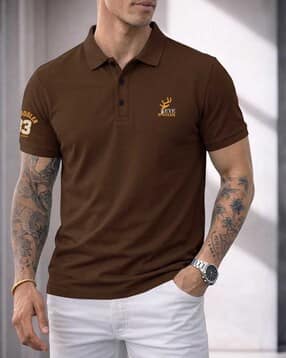 eyebogler Men Printed Regular Fit Polo T-Shirt-picture-15