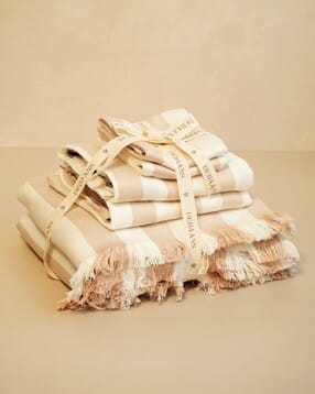Striped Set of 6 Bamboo Towels-image-9
