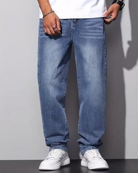 buda jeans co Men Washed Mid-Rise Straight Jeans-picture-38