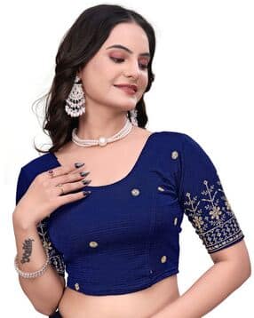 nyrika Women Embroidery Stretchable Blouse-picture-42