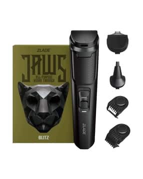 zlade Jaws Blitz Rechargeable All-Purpose Beard Trimmer 40 Length Settings 3 Heads-picture-19