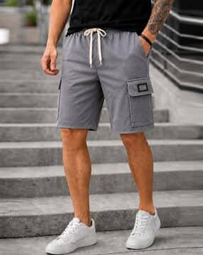 fabflee x ag Men Regular Fit Flat-Front Cargo Shorts-picture-11