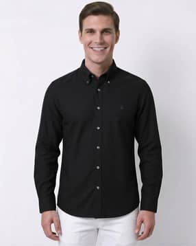 brooks brothers Non-Iron Oxford Cotton Solid Regular Fit Sport Shirt-picture-51