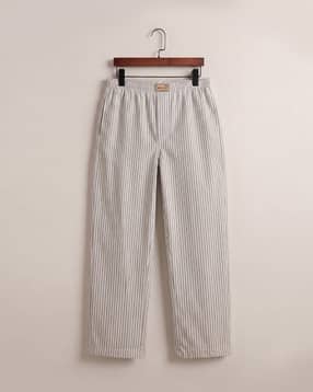 tigersnake Men Striped Straight Fit Flat-Front Trousers-picture-22