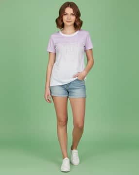 Girls Regular Fit Printed T-Shirt-image-19