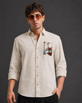 combraided x ag Men Embroidered Regular Fit Shirt-picture-37