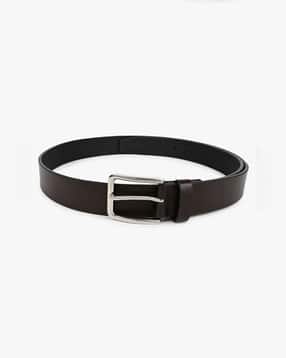Men Classic Belt with Gloss-Polished Buckle-image-21