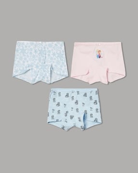 fame forever by lifestyle Girls Pack of 3 Printed Hipsters with Elasticated Waist-picture-13