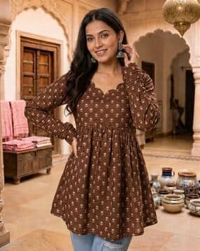 nyrika Women Floral Flared Tunic-picture-5