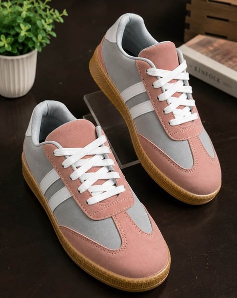 Buda Jeans Co Women Round Toe Lace-Up Fastening Sneakers