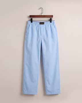 Men Straight Fit Flat-Front Trousers with Elasticated Waist-image-23