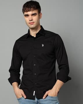 u.s. polo assn. Men Tailored Fit Cavalry Twill Shirt-picture-40