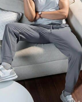 tigersnake Men Straight Joggers with Drawstring Waist-picture-24
