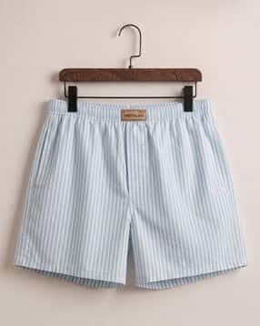 Men Striped Boxers with Elasticated Waist-image-8