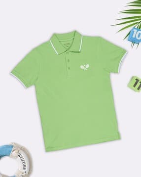 pantaloons junior Boys Regular Fit Embroidered T-Shirt-picture-14