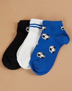 Boys Pack of 3 Ankle Length Socks-image-39