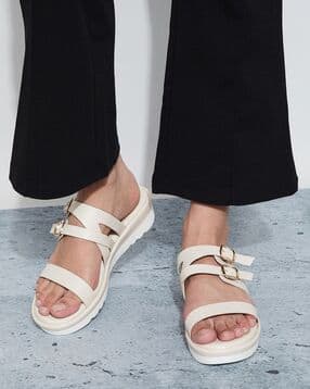 ginger by lifestyle Women Open-Toe Sandals with Buckle Closure-picture-11