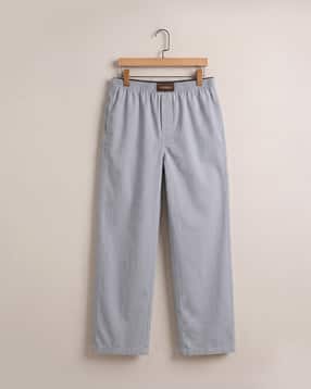 Men Straight Fit Flat-Front Trousers with Elasticated Waist-image-27