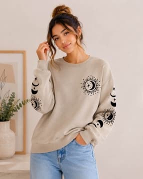fyre rose Women Printed Loose Fit Sweatshirt-picture-13