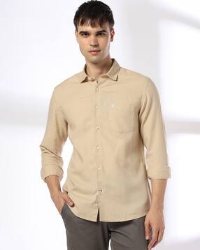 netplay Men Slim Fit Cotton Shirt with Patch Pocket-picture-28