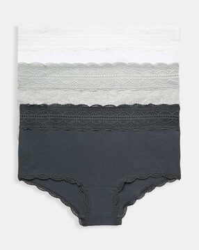 marks & spencer Pack of 3 Lace Half Coverage Hipsters-picture-14
