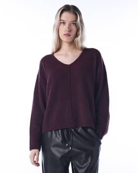 only Women Oversized Fit V-Neck Sweater-picture-43