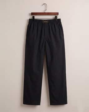 Men Straight Fit Flat-Front Trousers with Elasticated Waist-image-22