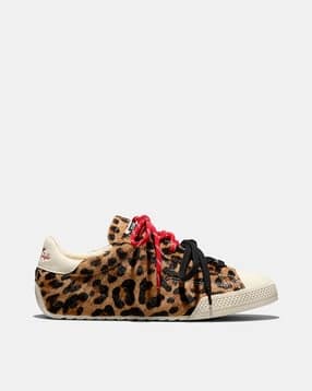 converse Unisex Chuck Taylor  Leopard Pony Hair Low-Top Fur Sneakers-picture-5
