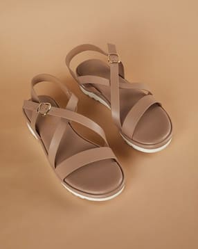 ginger by lifestyle Women Open-Toe Sandals with Buckle Closure-picture-37