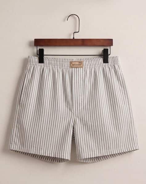 TIGERSNAKE Men Striped Boxers with Elasticated Waist