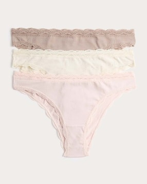 marks & spencer Pack of 3 Lace Low Coverage Bikinis-picture-36