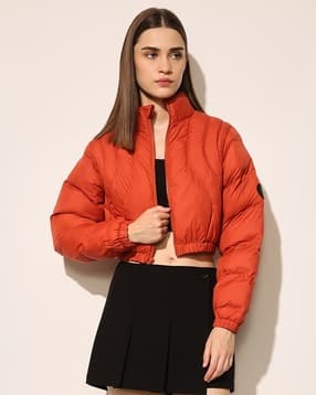 Women Regular Fit Bomber Jacket-image-19